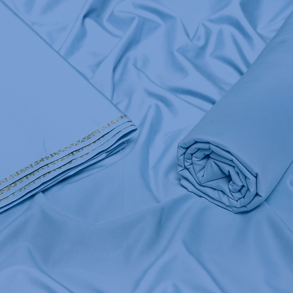 Wash & Wear Boski Finish- Sky Blue