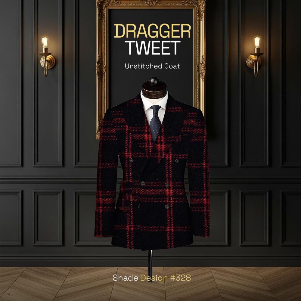 Royal Tweed Wool Unstitched Coat