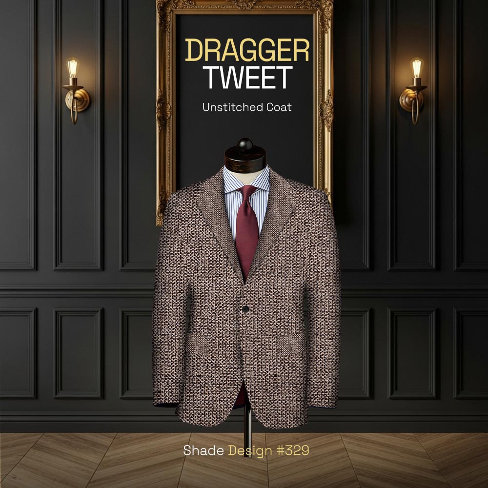 Royal Tweed Wool Unstitched Coat