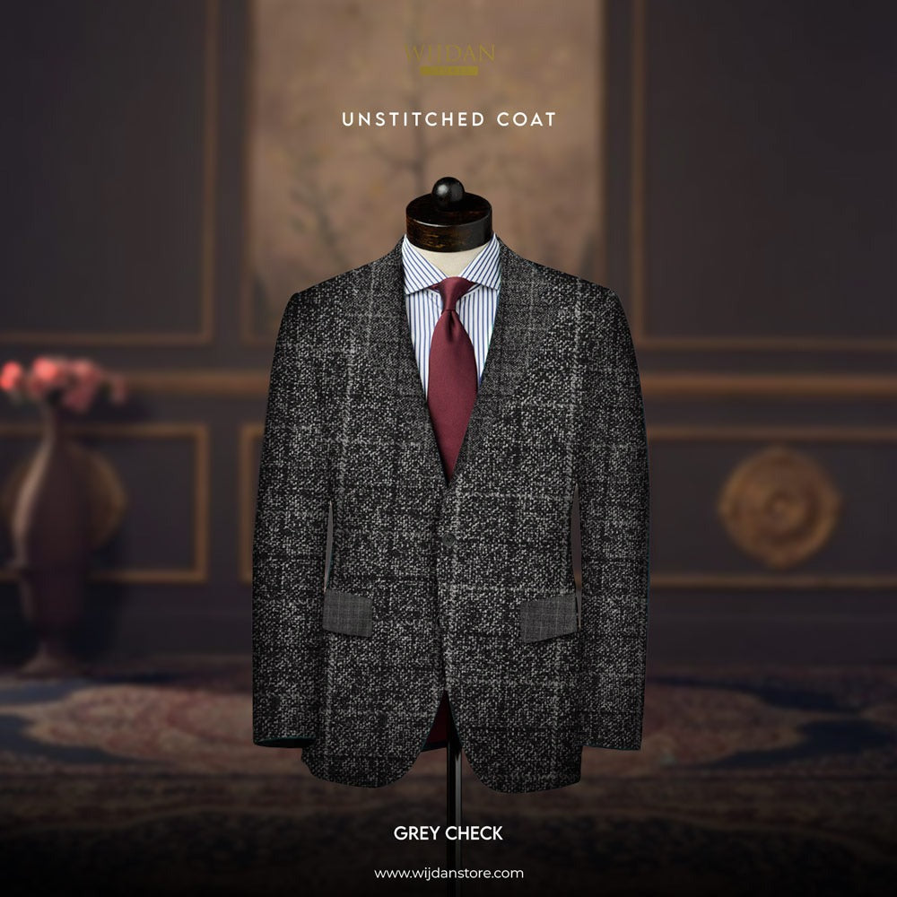 Royal Tweed Wool Unstitched Coat