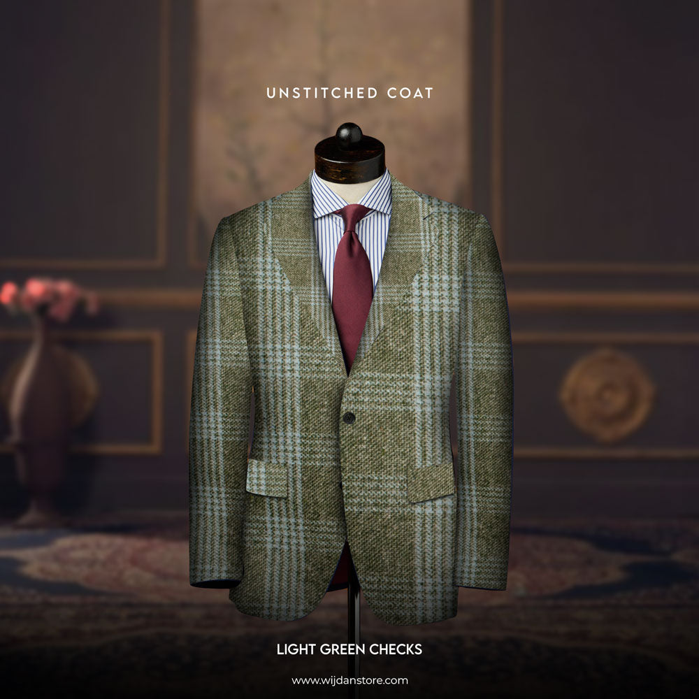 Royal Tweed Wool Unstitched Coat