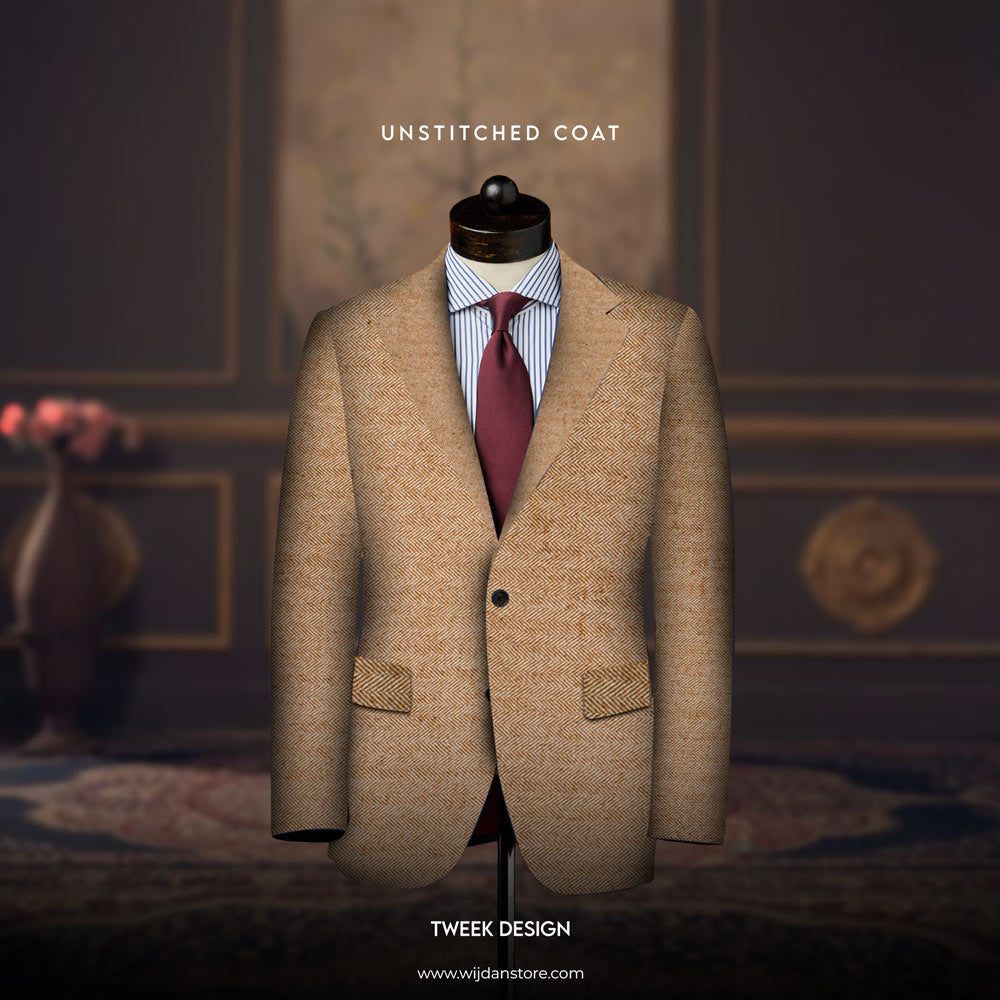 Royal Tweed Wool Unstitched Coat